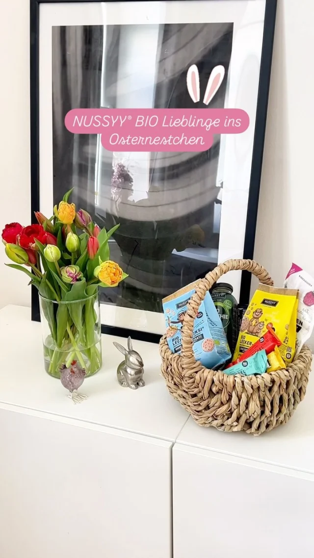 Der Osterhase ist noch auf der Suche nach Inspiration fürs Osternestchen? 🐰💡 Wir haben da einen Tipp ... oder mehrere! Eine Vielzahl unserer NUSSYY® BIO Lieblinge eignet sich perfekt als Überraschung zum Osterfest.

#NUSSYY #BIO #veganleben #osternest #ostertipp